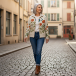 Andrée | Cardigan à motif de fleurs sauvages