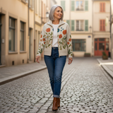 Andrée | Cardigan à motif de fleurs sauvages