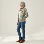 Ginette | Cardigan à bordure florale