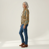 Brigitte | Cardigan à motif de chevaux et de cactus