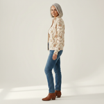 Irma | Cardigan à fines volutes fleuries
