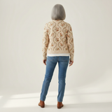 Irma | Cardigan à fines volutes fleuries