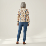 Sabine | Cardigan à motif de roses grimpantes
