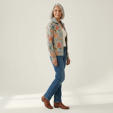 Pierrette | Cardigan à motif de jardin fleuri