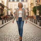 Pierrette | Cardigan à motif de jardin fleuri