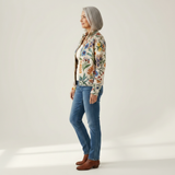 Bérangère | Cardigan à motif floral botanique