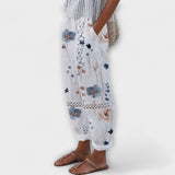 Airish – Pantalon décontracté à imprimé caractéristique et boutons