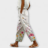 Airish – Pantalon décontracté à imprimé caractéristique et boutons