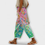 Airish – Pantalon décontracté imprimé à boutons