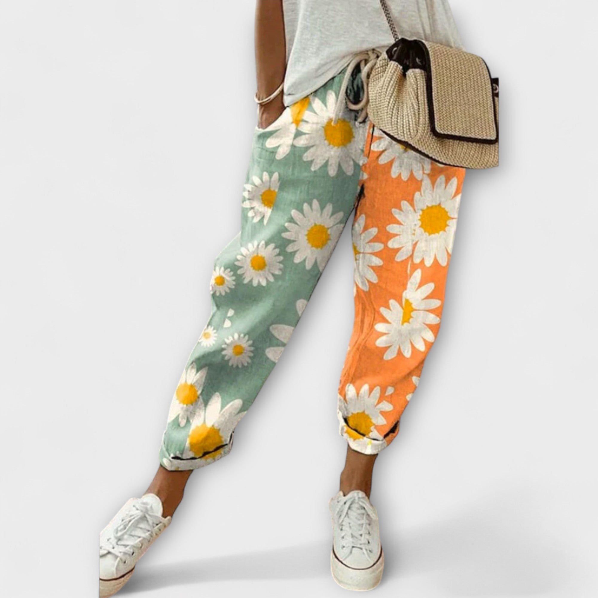 Airish – Pantalon décontracté imprimé à boutons
