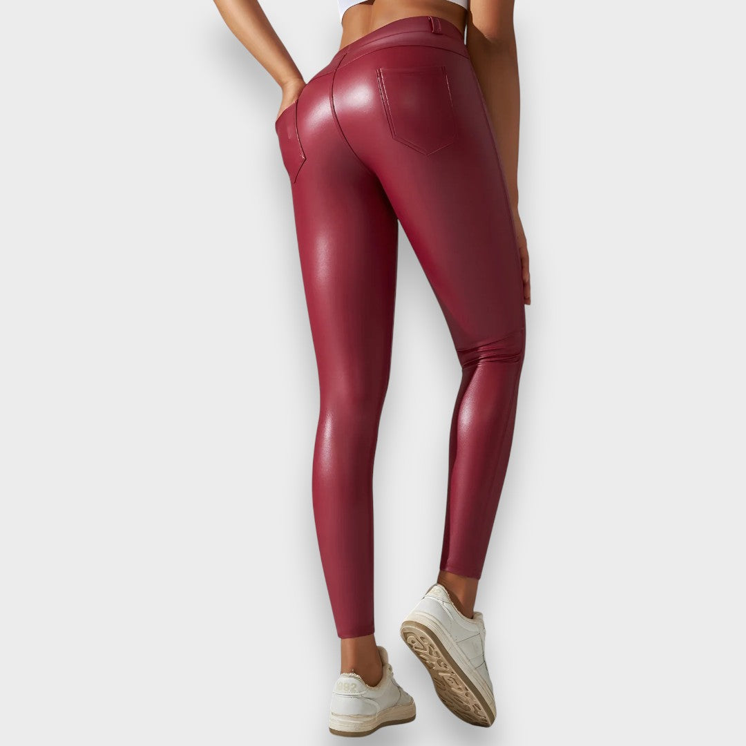 Alice | Legging effet cuir sculptant