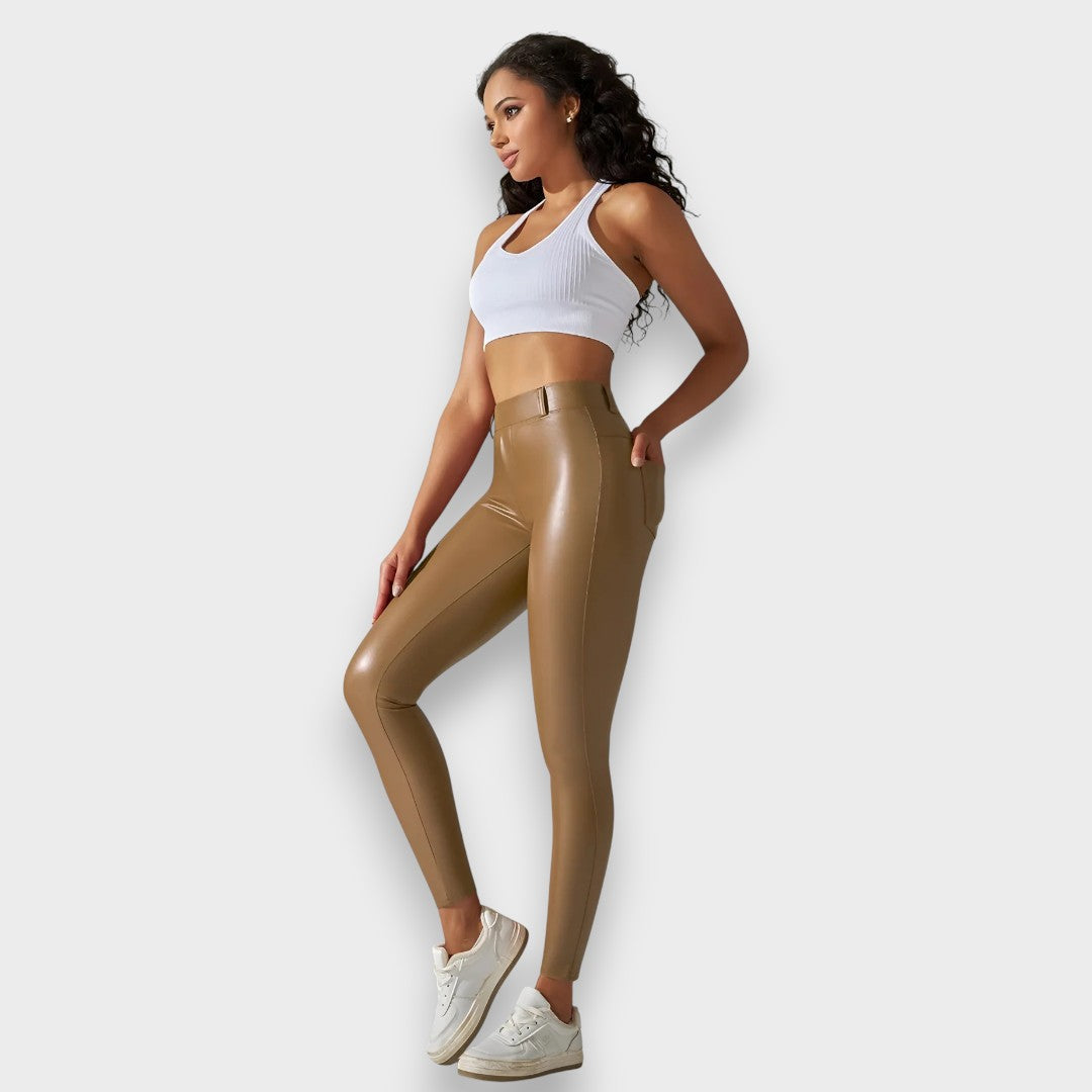 Alice | Legging effet cuir sculptant