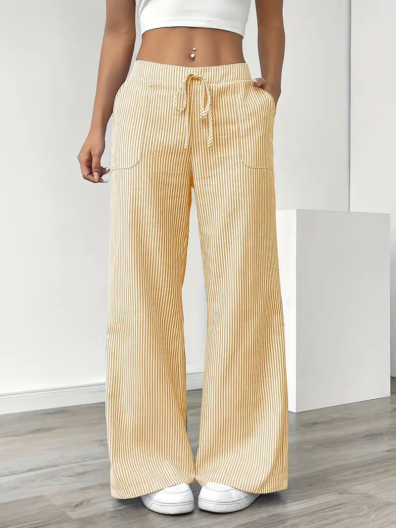 Alina | Pantalon rayé élégant à poches