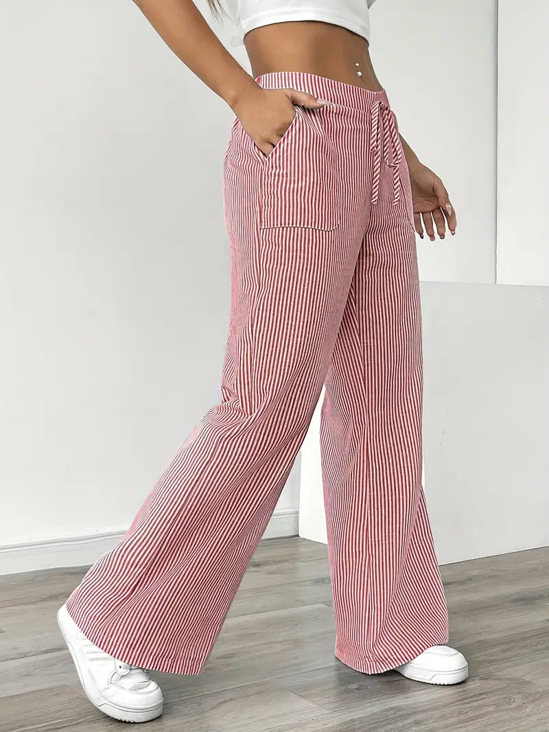 Alina | Pantalon rayé élégant à poches