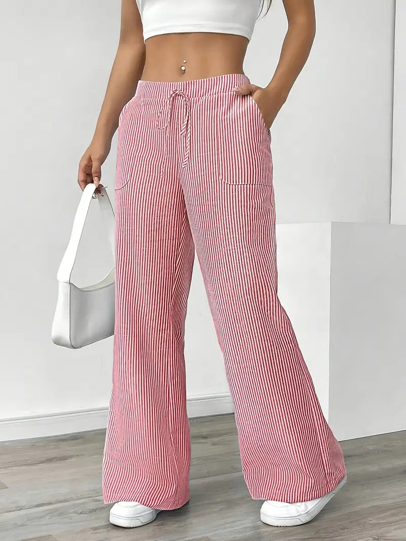 Alina | Pantalon rayé élégant à poches