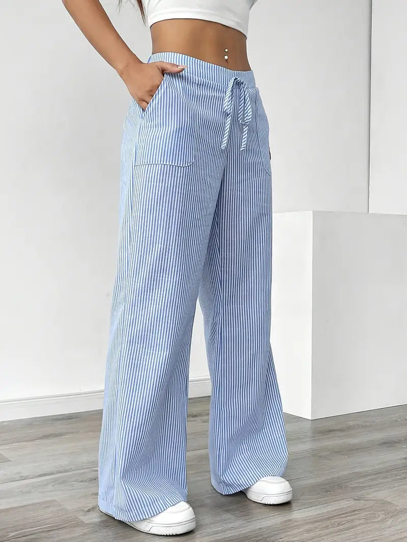 Alina | Pantalon rayé élégant à poches