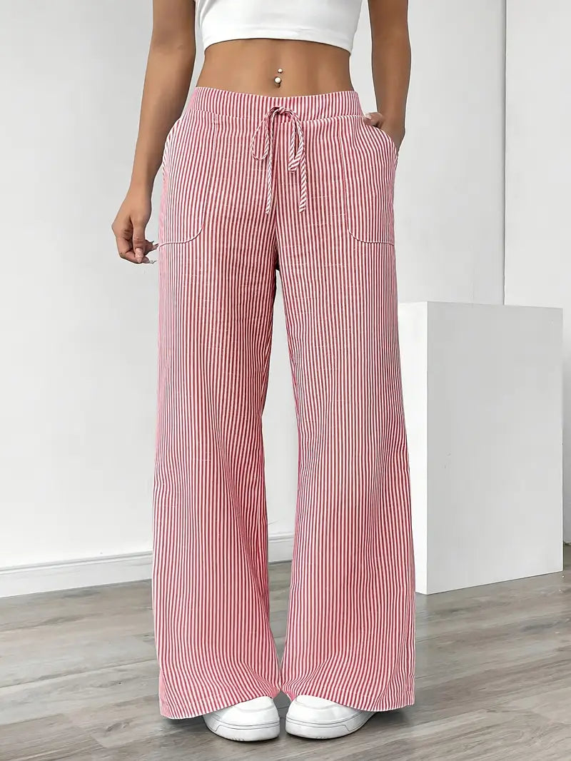 Alina | Pantalon rayé élégant à poches