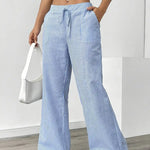 Alina | Pantalon rayé élégant à poches