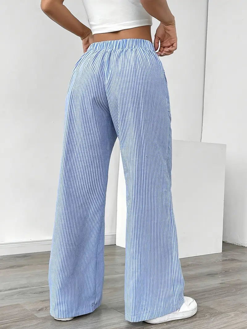 Alina | Pantalon rayé élégant à poches