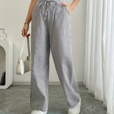 Alina | Pantalon rayé élégant à poches