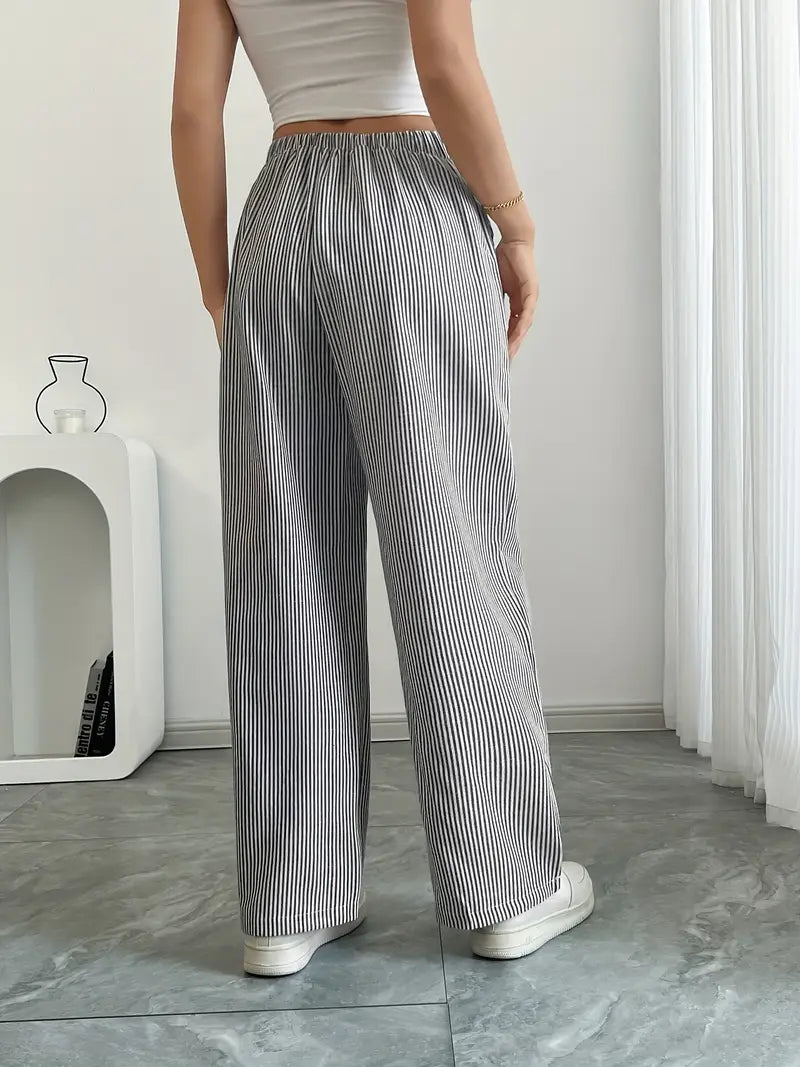 Alina | Pantalon rayé élégant à poches