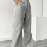 Alina | Pantalon rayé élégant à poches