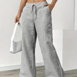 Alina | Pantalon rayé élégant à poches