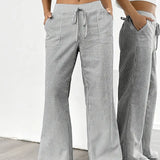 Alina | Pantalon rayé élégant à poches