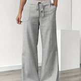 Alina | Pantalon rayé élégant à poches