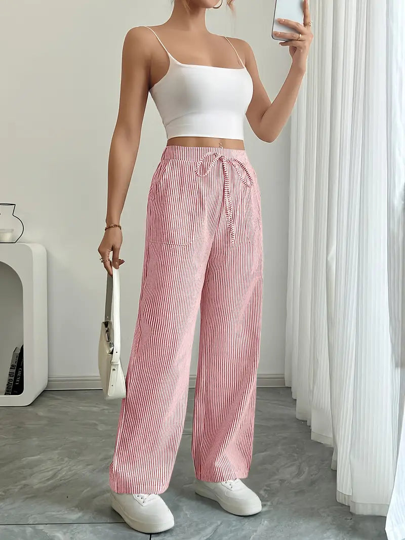 Alina | Pantalon rayé élégant à poches
