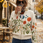 Andrée | Cardigan à motif de fleurs sauvages