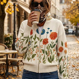 Andrée | Cardigan à motif de fleurs sauvages