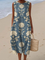 Arlo - Robe midi classique à motif floral
