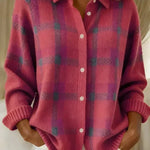 Ashley | Cardigan à carreaux classique