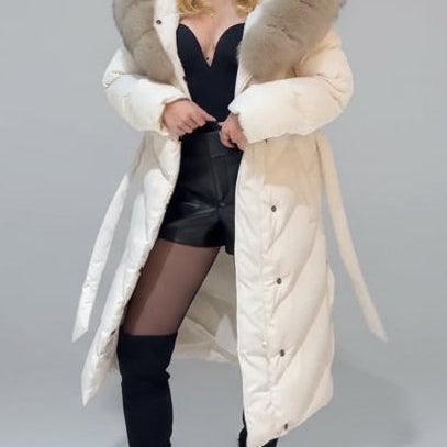 Aurelia | Manteau long avec fourrure