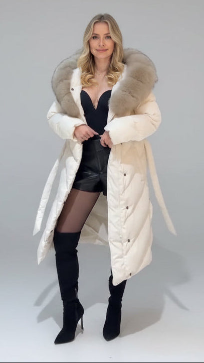 Aurelia | Manteau long avec fourrure