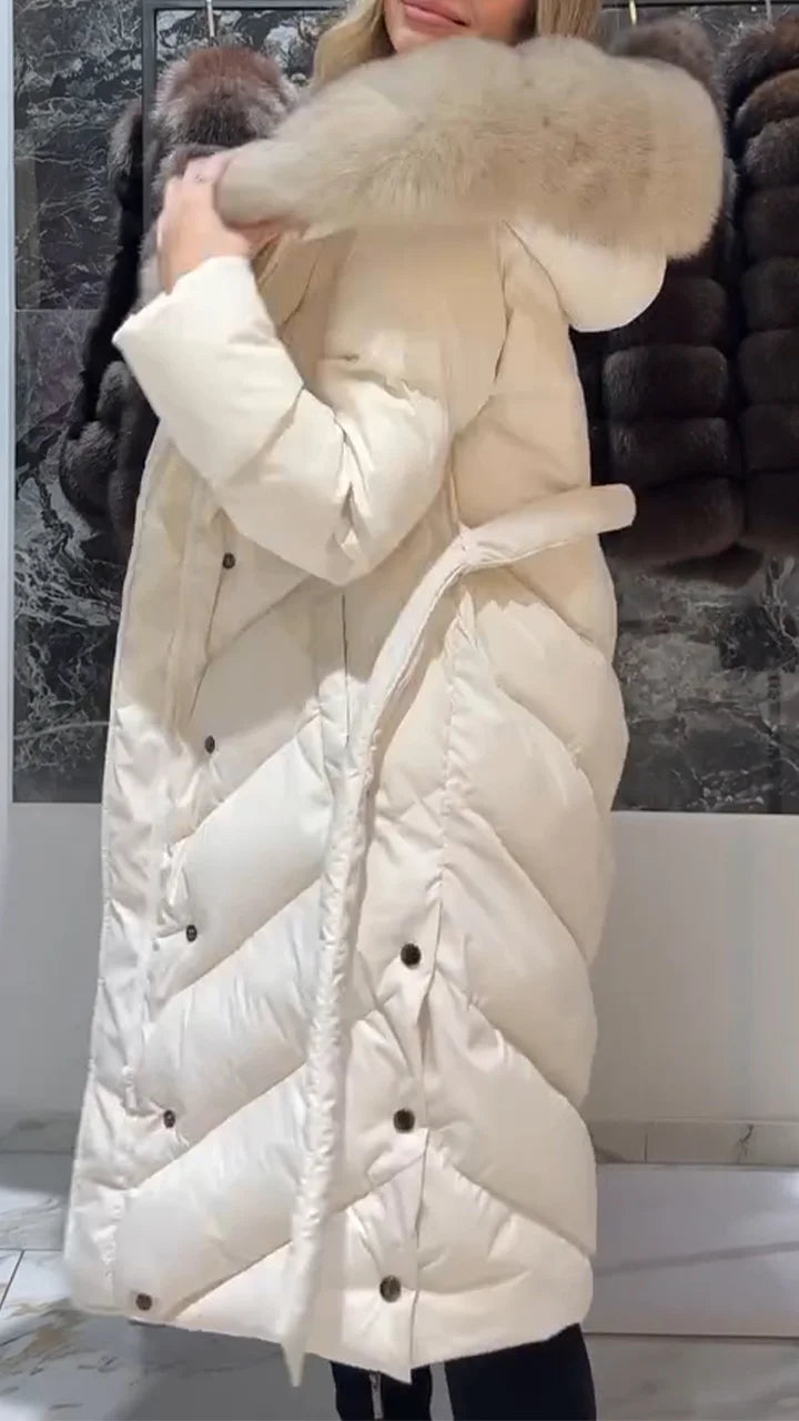 Aurelia | Manteau long avec fourrure