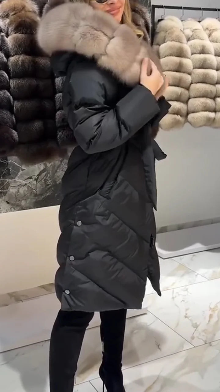 Aurelia | Manteau long avec fourrure