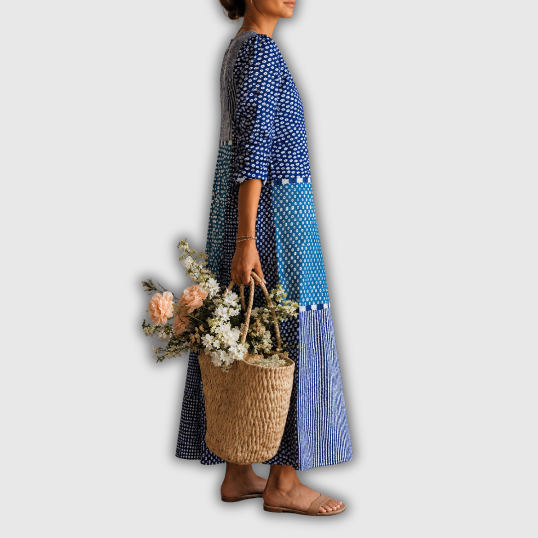 Ava | Robe en lin rétro