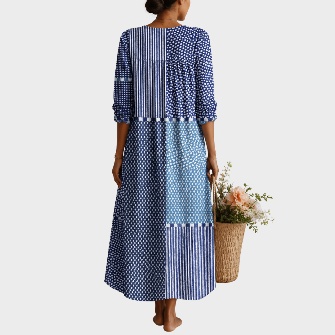 Ava | Robe en lin rétro
