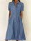 Bethany - Robe en denim à manches courtes