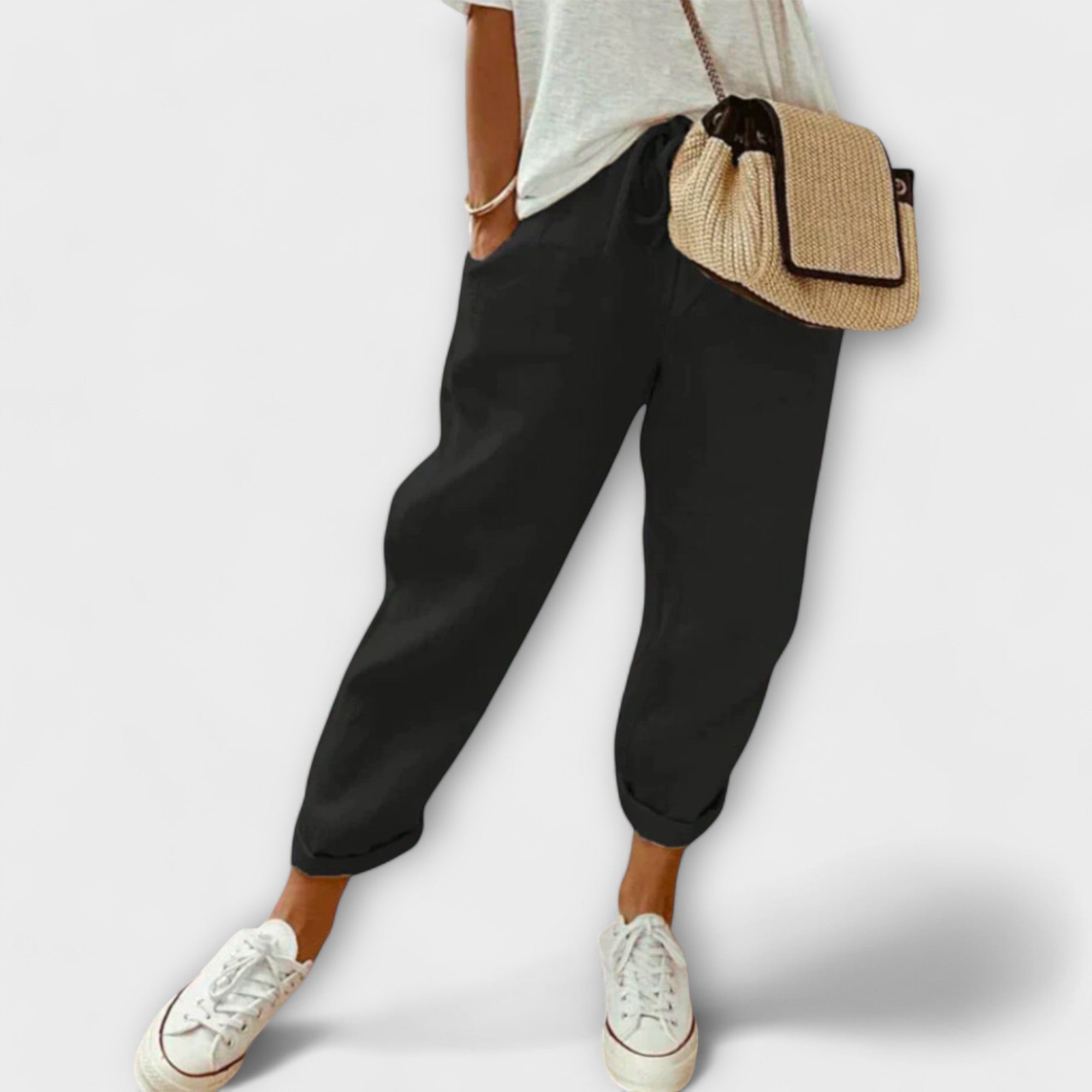 Bibi – Pantalon en lin élégant et décontracté