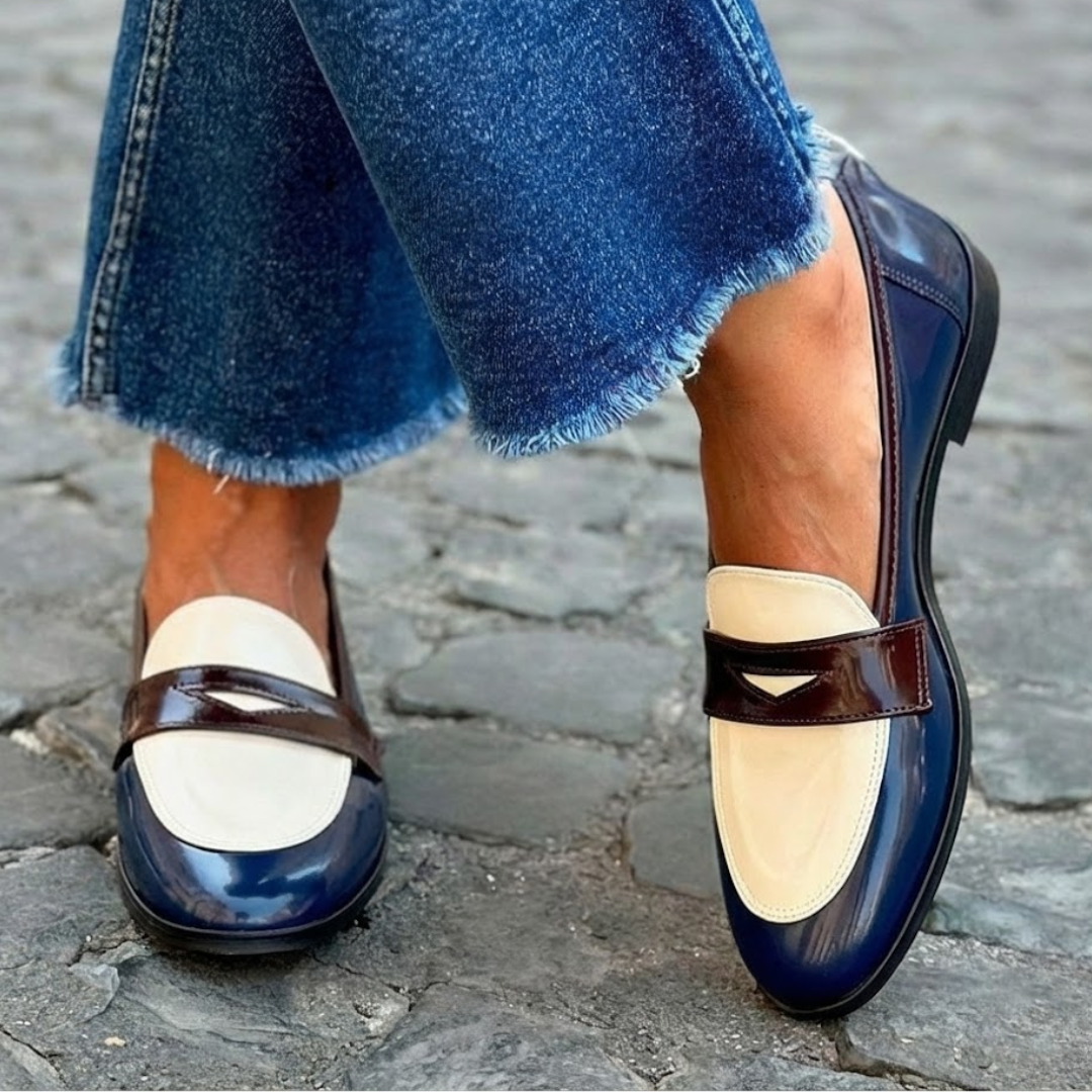 Bonnie | Mocassins bicolores