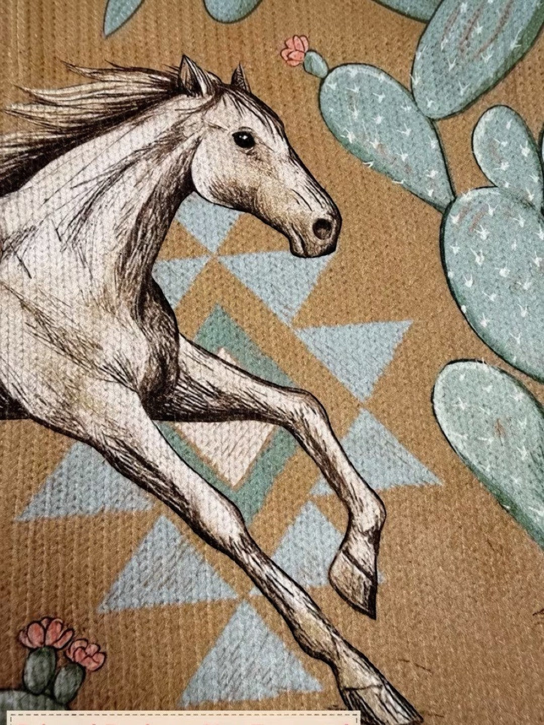 Brigitte | Cardigan à motif de chevaux et de cactus