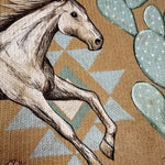 Brigitte | Cardigan à motif de chevaux et de cactus