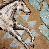 Brigitte | Cardigan à motif de chevaux et de cactus