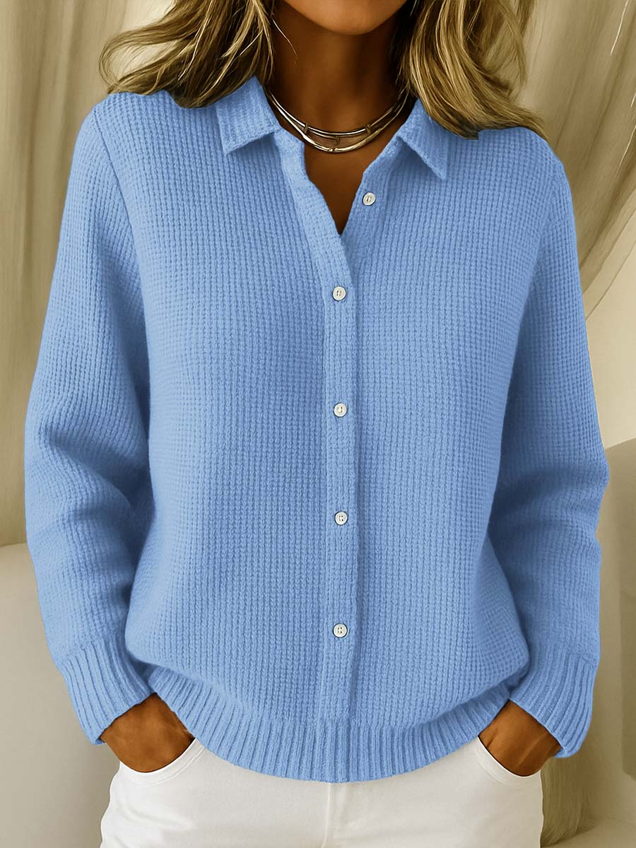 Caitlin | Cardigan boutonné en tricot texturé