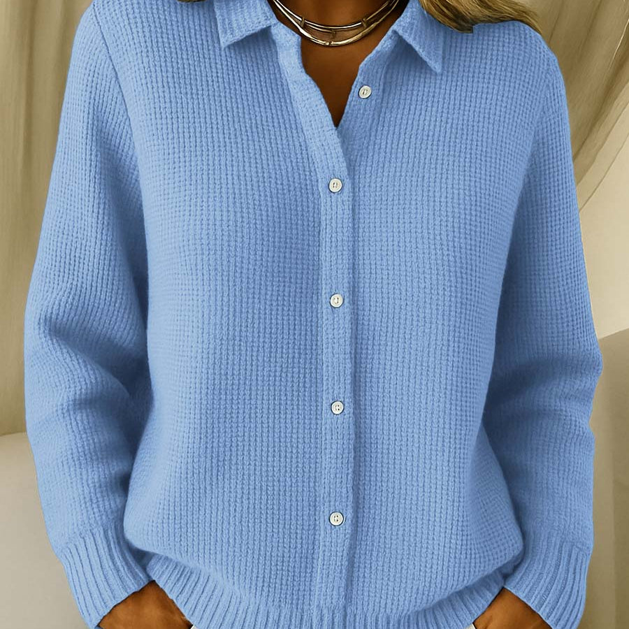 Caitlin | Cardigan boutonné en tricot texturé