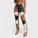 Calliope – Pantalon à motif colour block