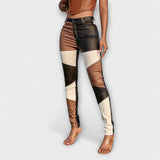 Calliope – Pantalon à motif colour block